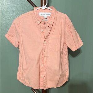 Old Navy Coral Button-Up Shirt